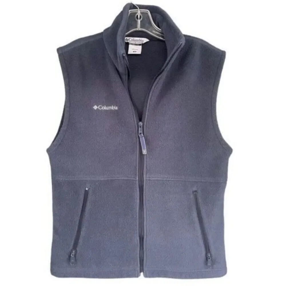 Columbia Blue Fleece Sweater Vest‎ Size Small